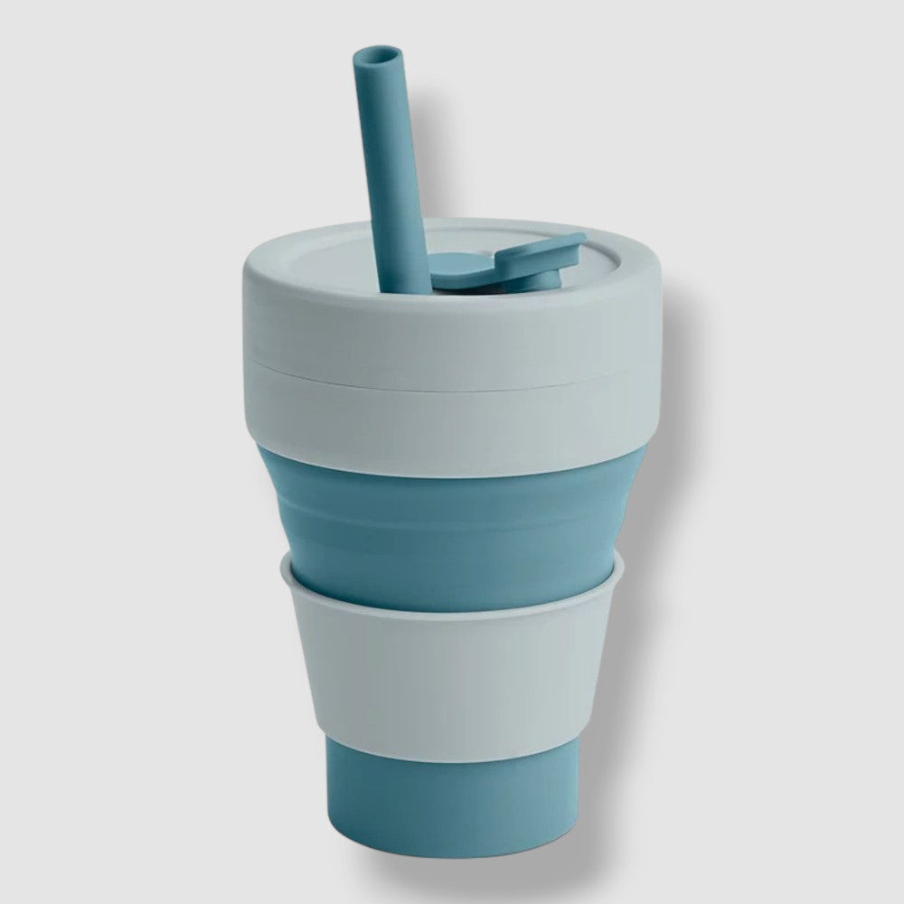 Oake Blue Collapsible Travel Cup