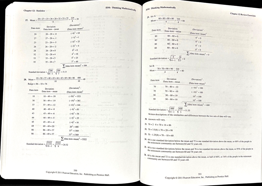 BLITZER - Thinking Mathematically - INSTRUCTOR'S SOLUTION MANUAL 5e (2011)