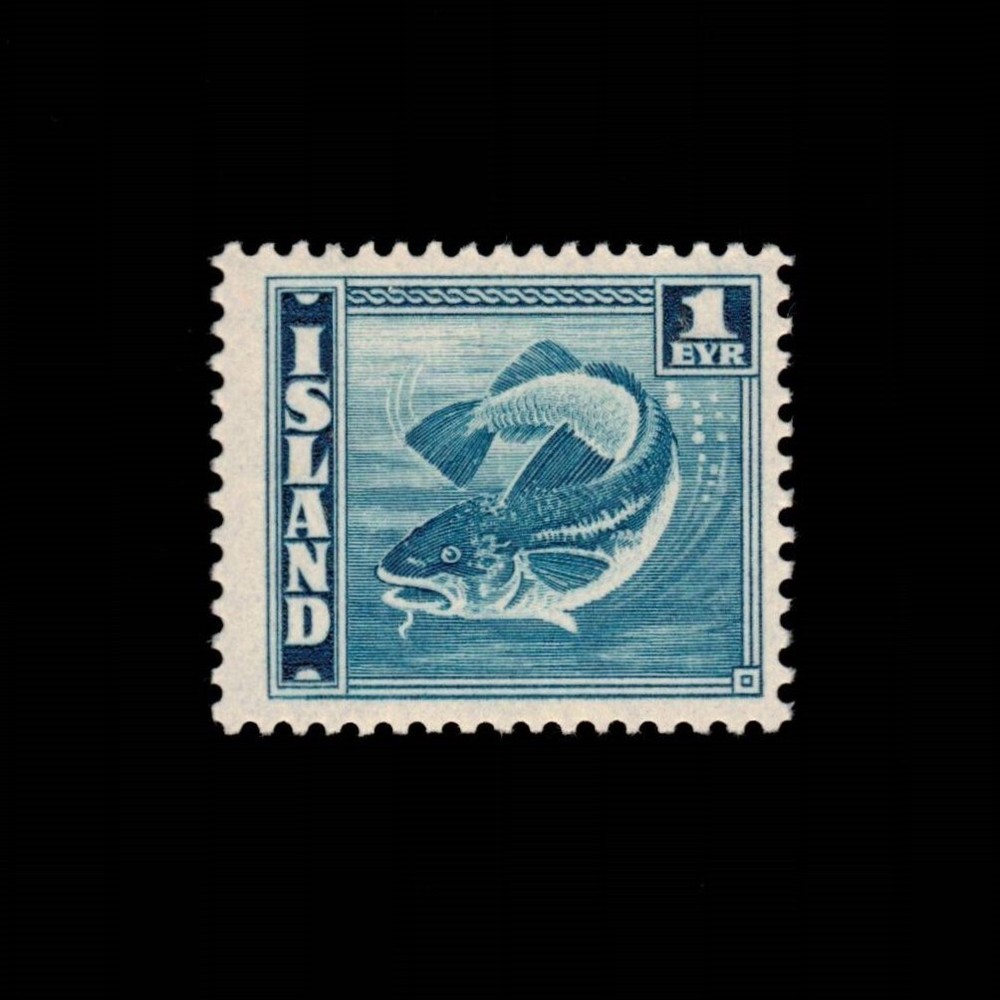 Iceland, Scott 217, Codfish, 1939-1945, MNH