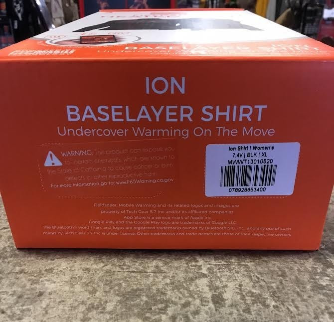 Fieldsheer Mobile Warming Womens Ion Base Layer Shirt Bluetooth Compatible
