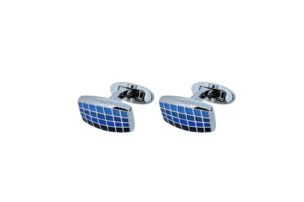 Blue Gradient Square Design Cufflink