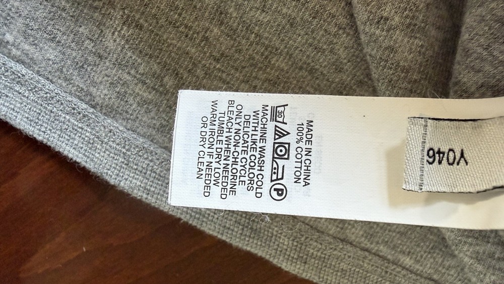 Jack Spade Light Gray Quarter Snap Pullover Sweater Size Small