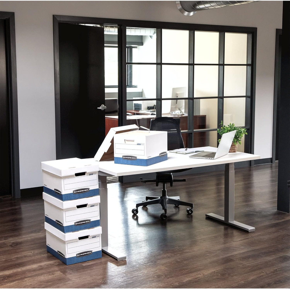 20-Pack Medium Duty File Storage Boxes with Lids, Fastfold Assembly, Letter/Lega