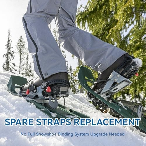 Replacement Snowshoe Straps for MSR Bindings - 6x12 & 2x18, Compatible with Dena