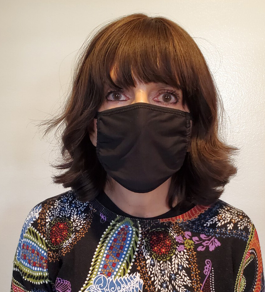 FACE MASK, BLACK COTTON 10 Pieces
