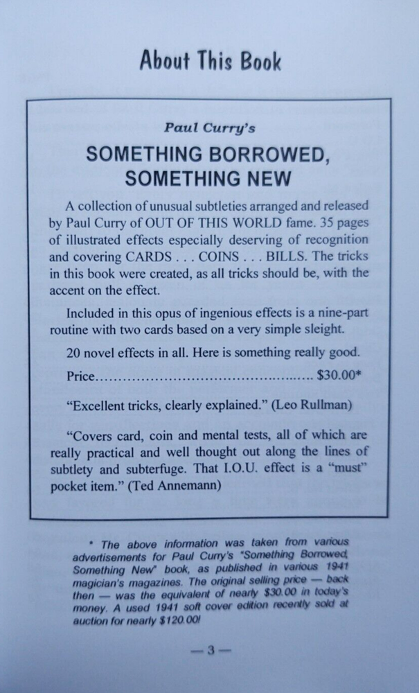 Something Borrowed, Something New by Paul Curry (Exceptional magic!)
