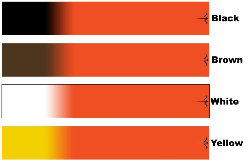 White Water Archery Orange Fade Solid 2 Arrow Wraps 15 Pc Pack Multiple Colors