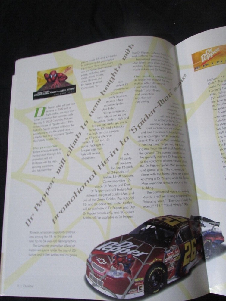 DR PEPPER CLOCK DIAL SPRING MARCH 2002 MAGAZINE