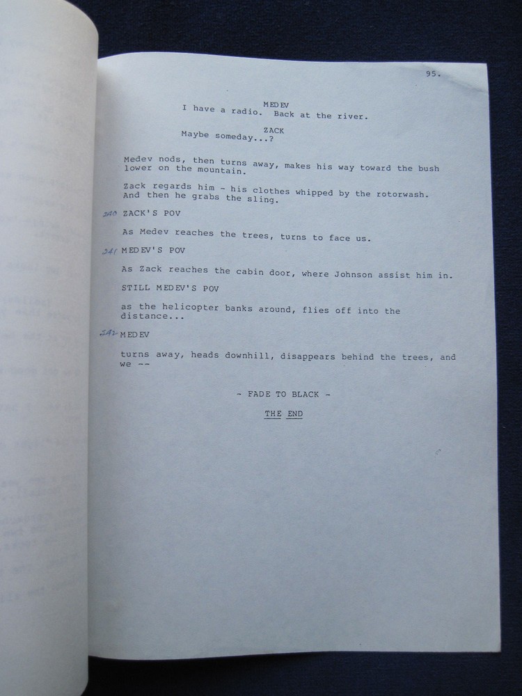 ORIGINAL Film Script HEROES STAND ALONE - BRADFORD DILLMAN'S Copy wi His Notes