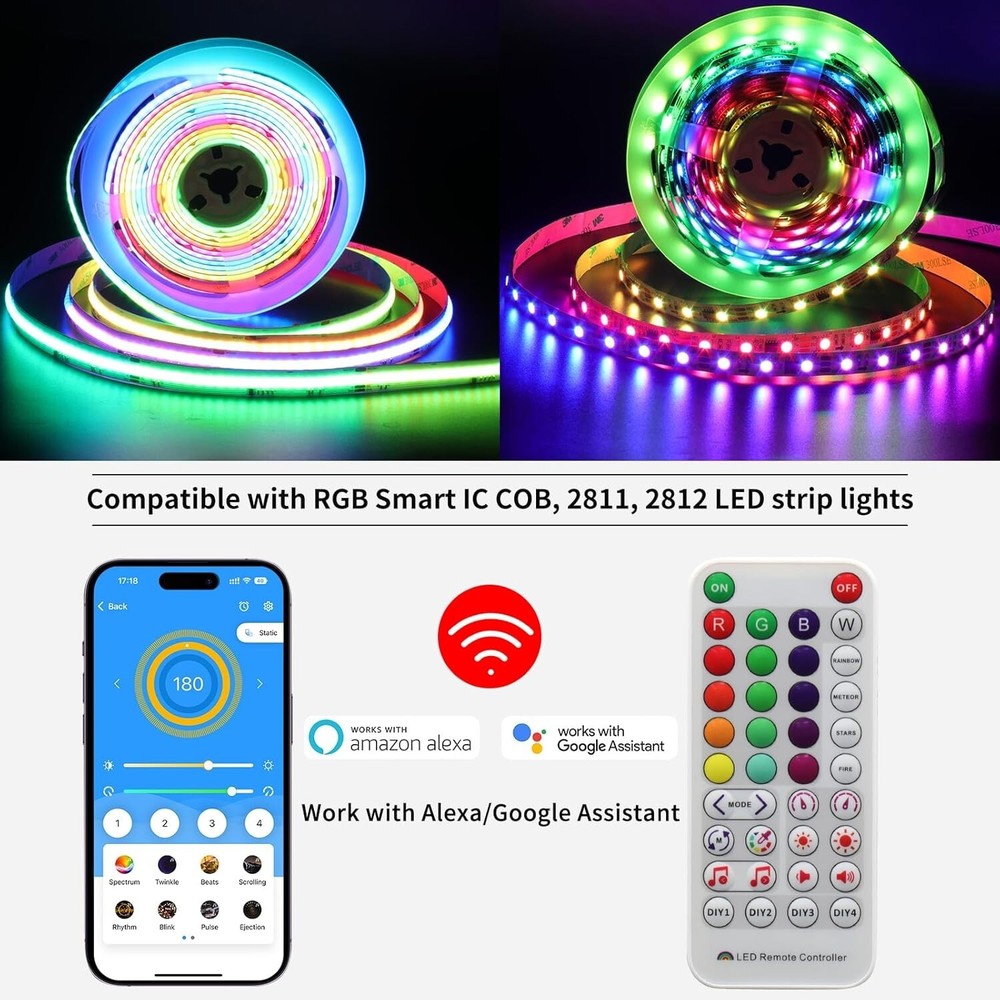 LED Controller SP511E Bluetooth Music App for WS2811WS2812 Addressable LED Light