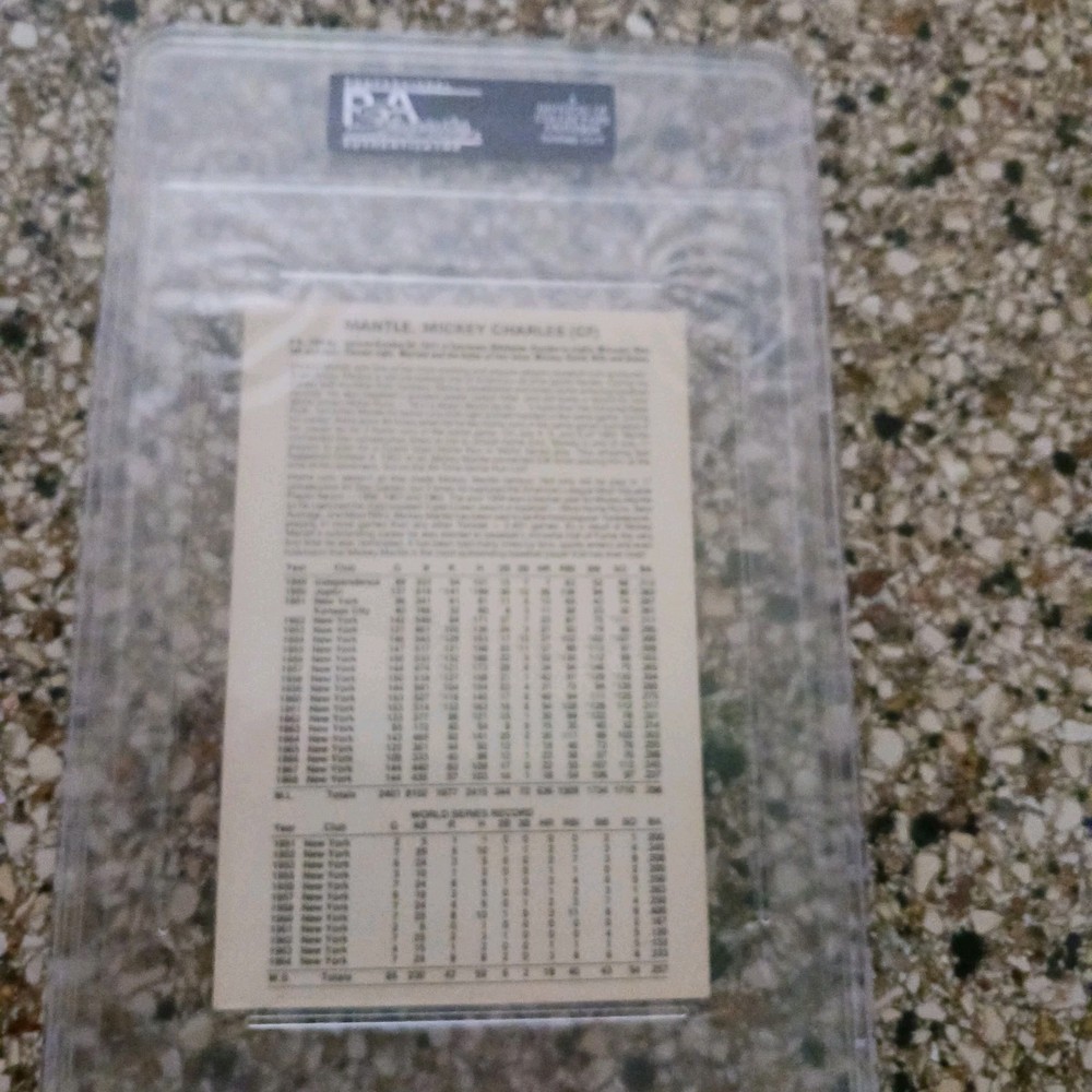 Mickey Mantle Autographed Trading Card