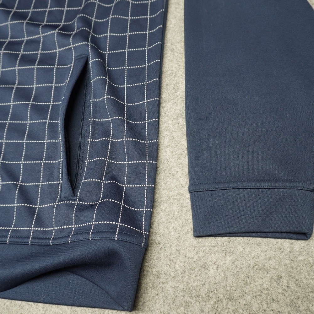 Walter Hagen Golf Jacket Men's L Polyester Full Zip Grid Pattern Performance