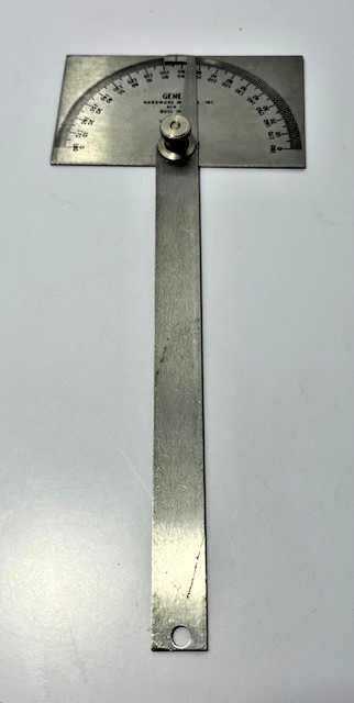 General Tools No. 17 Stainless Steel Square Head Angle Protractor