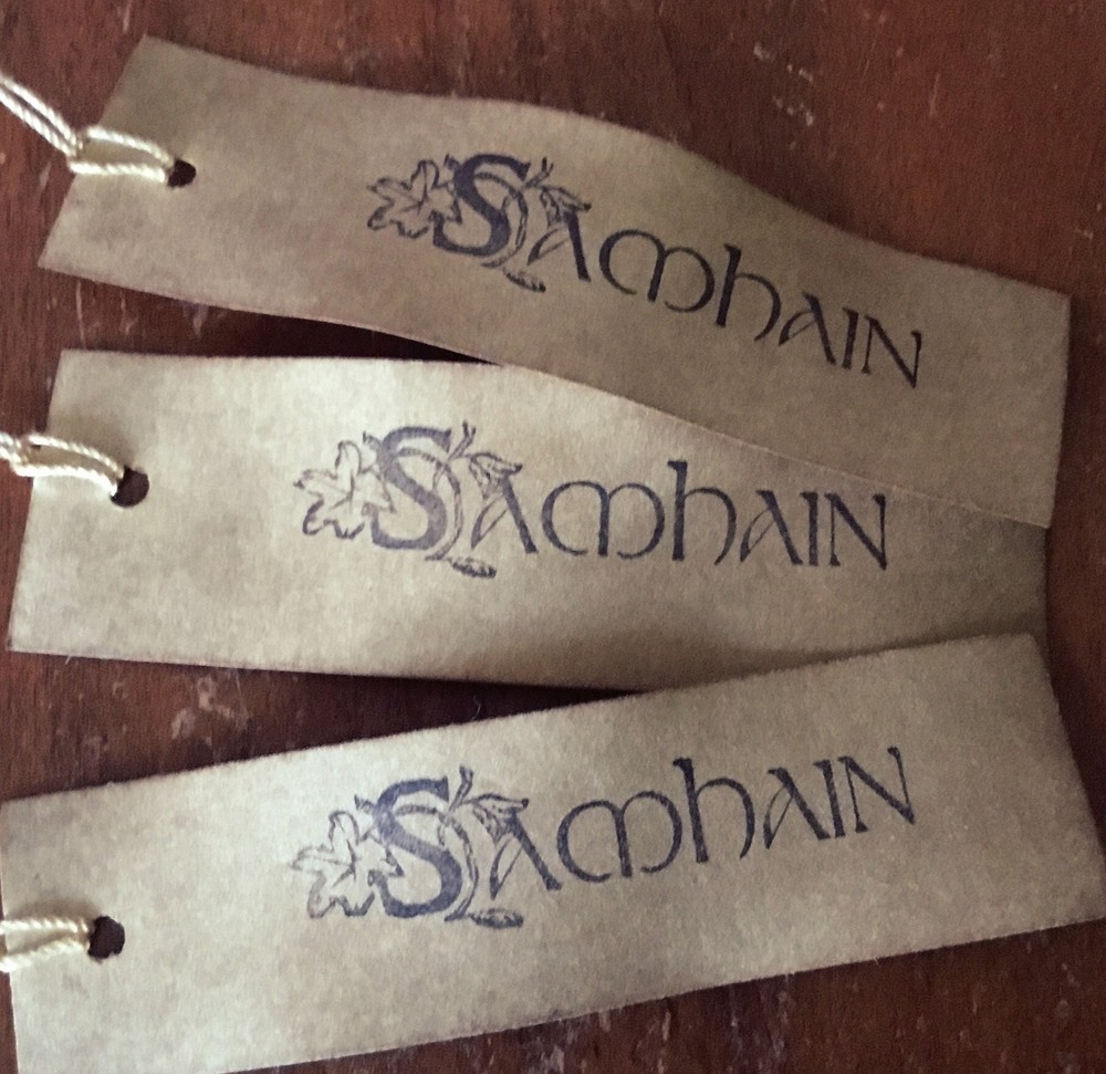Set of 3 Samhain Primitive Halloween Hang Tags