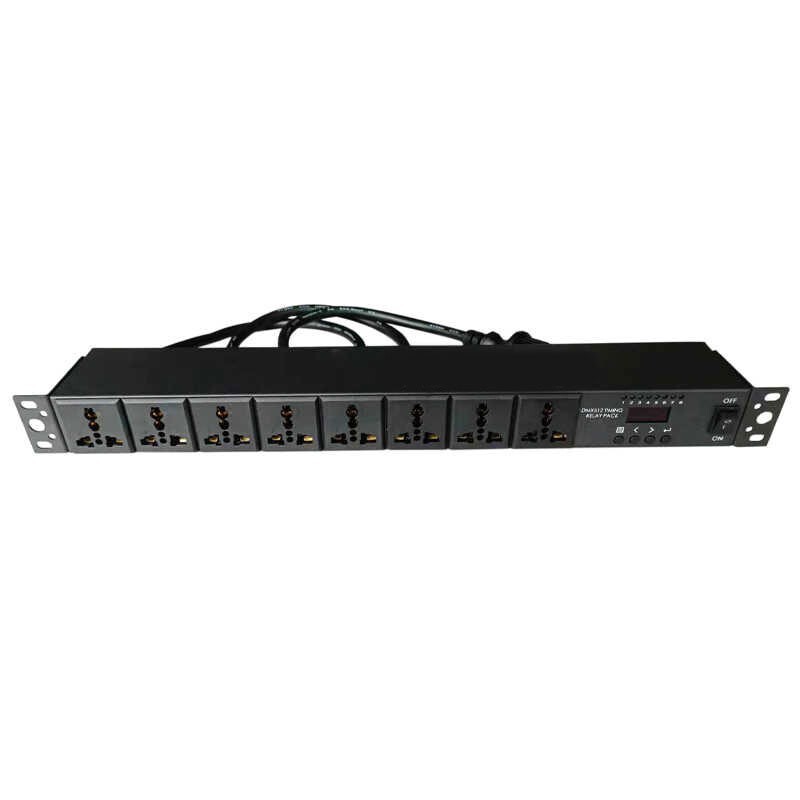 CP0802 Power Supply Sequencer Controller w/ 8 Sockets & Smart Switch for DMX512