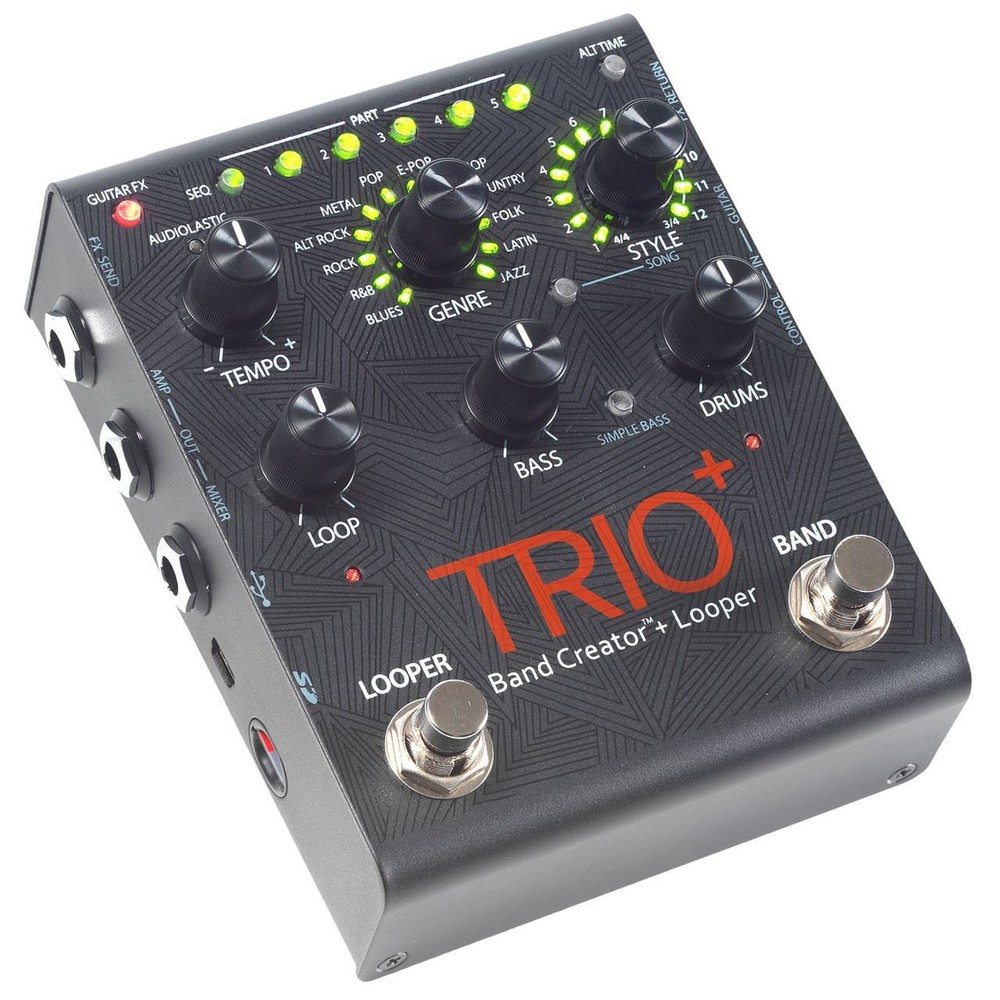 DigiTech Trio+ Plus Band Creator and Looper Guitar Effects Pedal