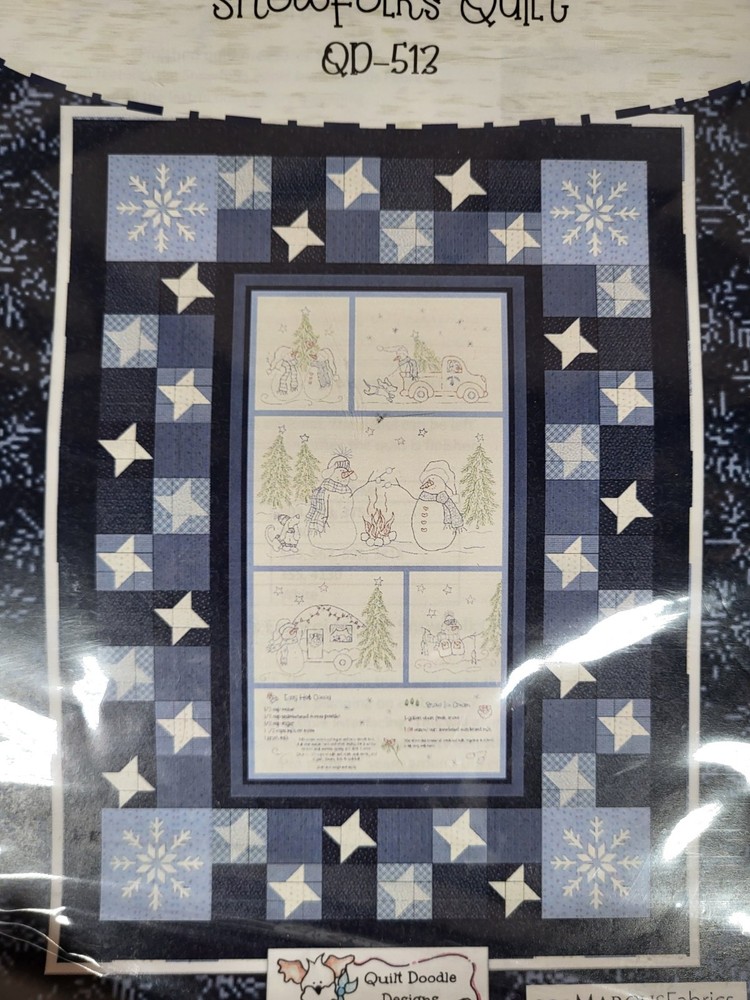 Snowfolks Quilt Pattern Marcus Fabrics QD-513