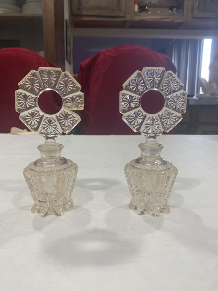 Vintage glass perfume container