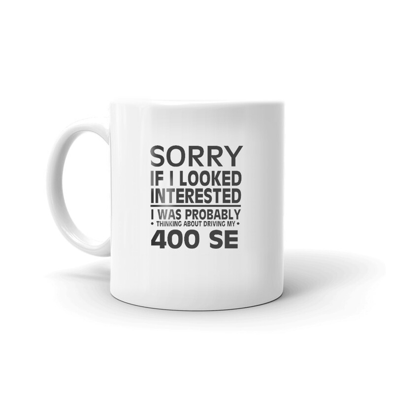 Thinking About Driving My 400 SE Coffee Tea Ceramic Mug Office Work Cup