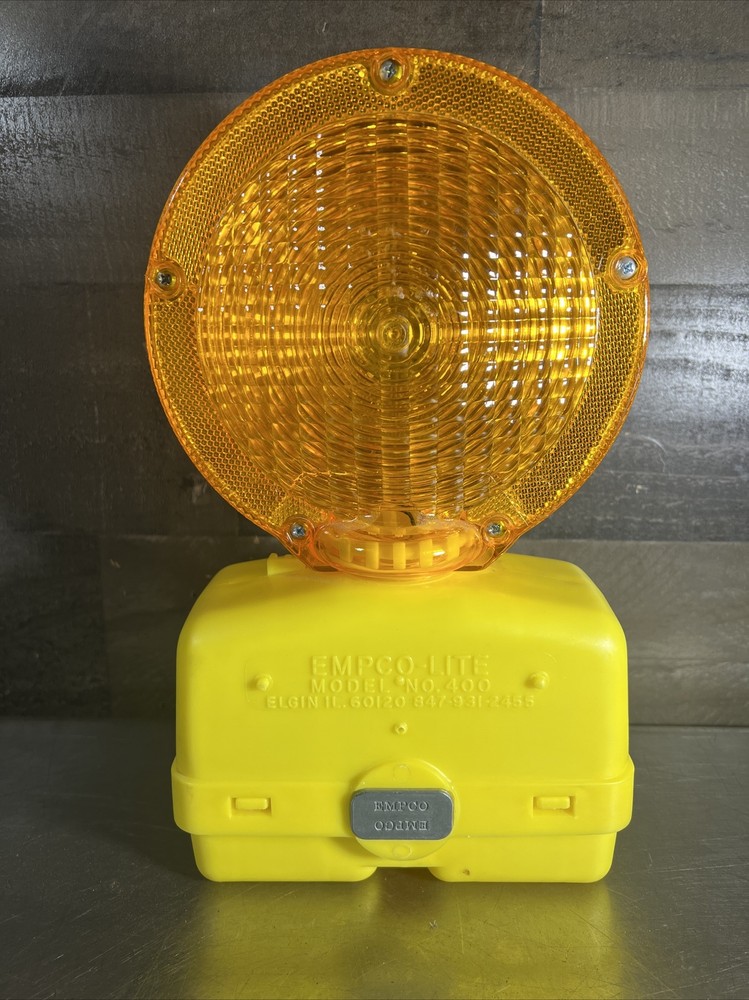 Empco-LITE Barricade Orange Light Model 400 Nos Surplus