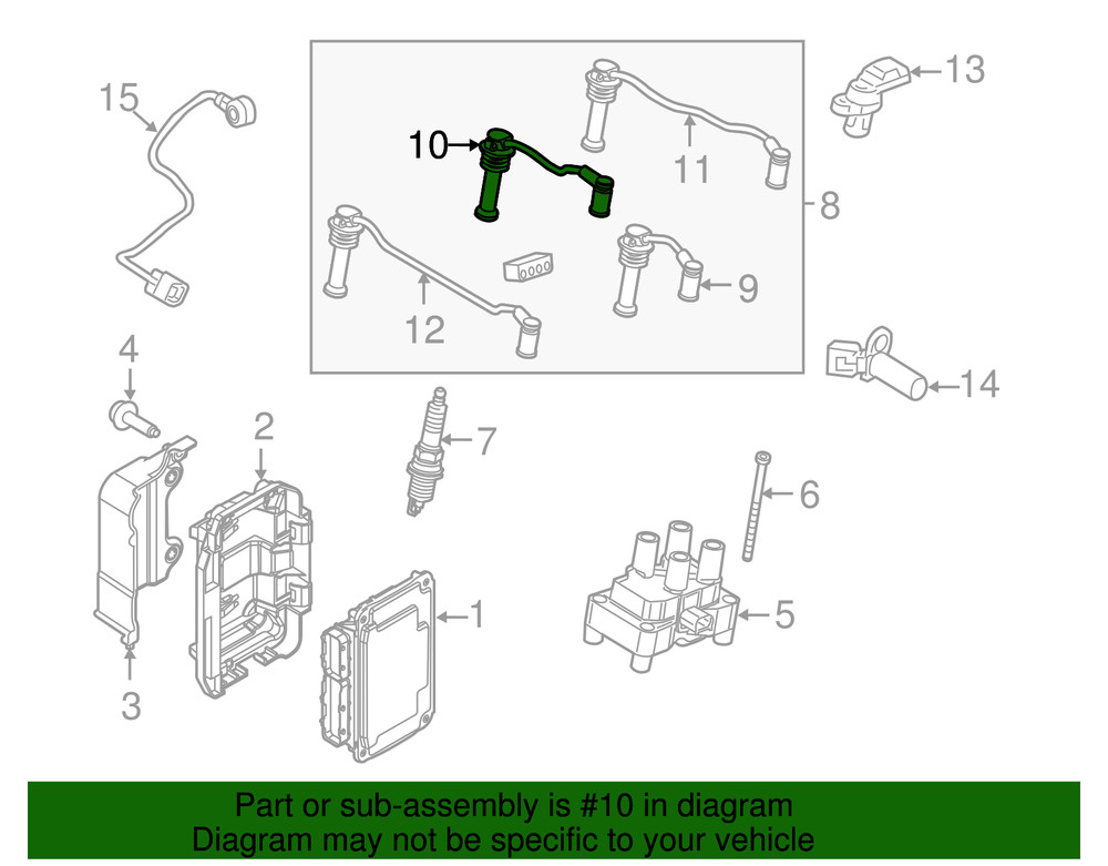 Genuine Ford Plug Wire BE8Z12286C