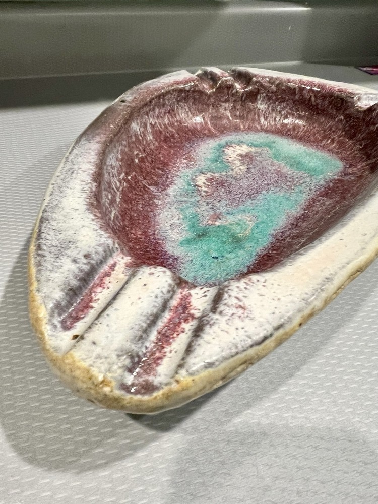 Harding Black Signed Ashtray