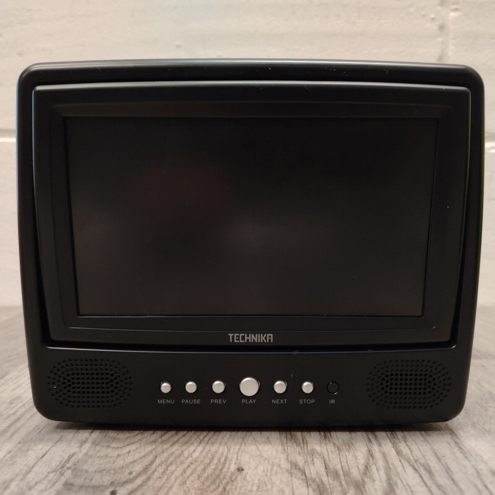 Technika - PDTSS09 7" - Twin Screen - Portable DVD Player - Black