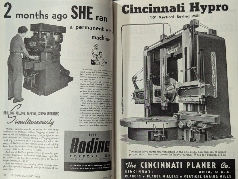 ***VINTAGE JANUARY 1943 MODERN MACHINE SHOP CATALOG***