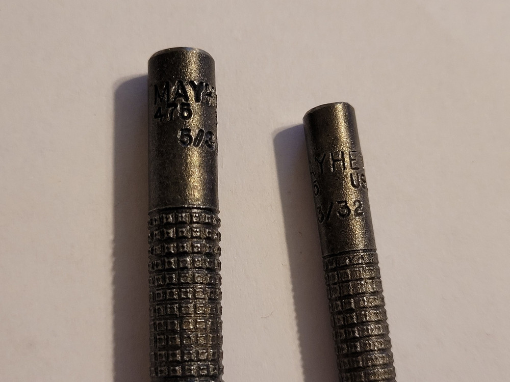 2pcs Mayhew Tools Punch, Model # 475 Size 5/32 +3/32