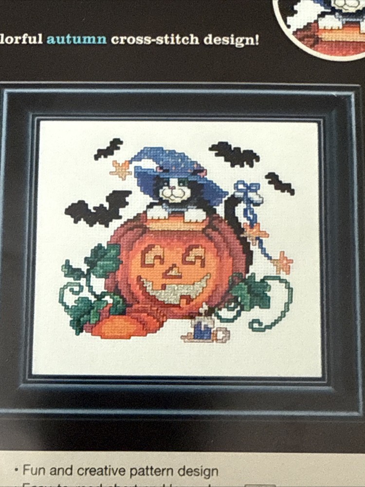 Cats Bats And Pumpkin Crosstitch Design *Pattern Only*