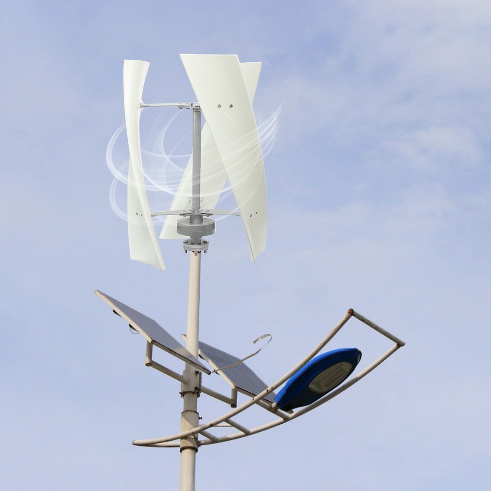 Vertical Axis Wind Turbine Generator with Controller Turbine Generator Kit