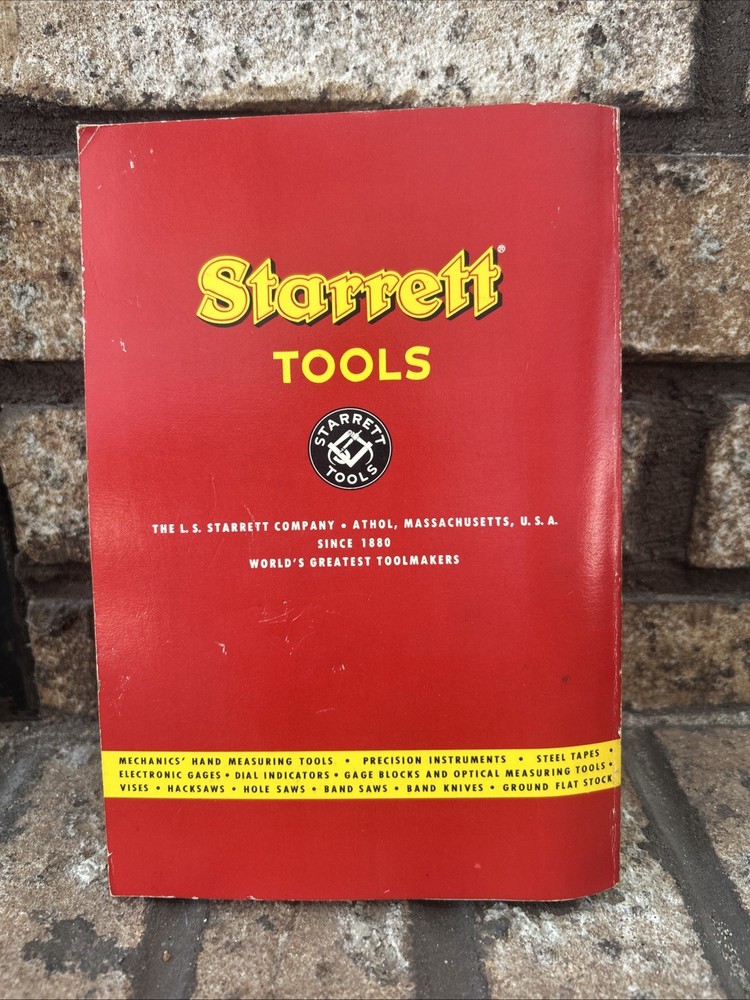 Starrett Fourth Edition Catalog No. 27