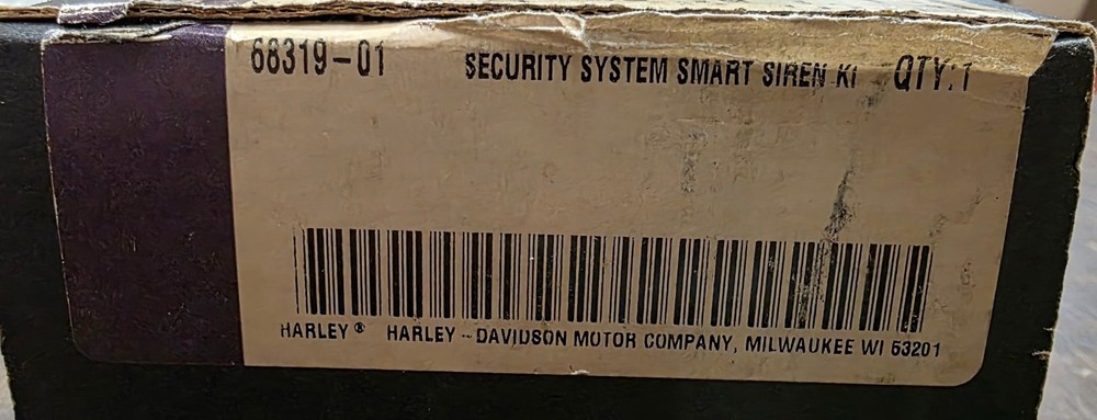 OEM Harley Davidson Security System Smart Siren Kit NOS Softail FLST 68319-01