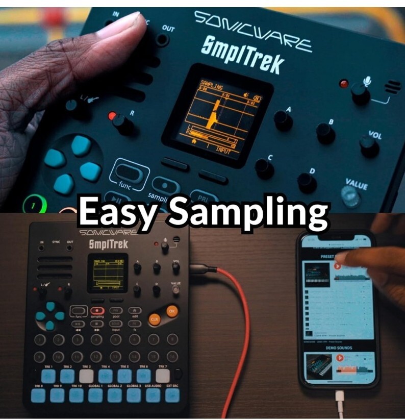 Sonicware SmplTrek Portable Production SAMPLER - BNIB