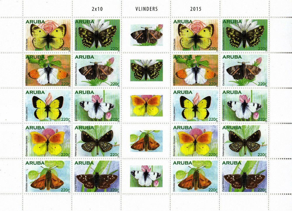 Arubu Issue 2015 (FS 812-821) Butterflies