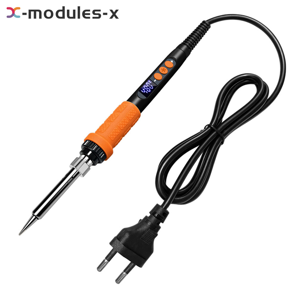 90W Internal Thermal Temperature Adjustable Electric Solder Iron + Iron Tip Set