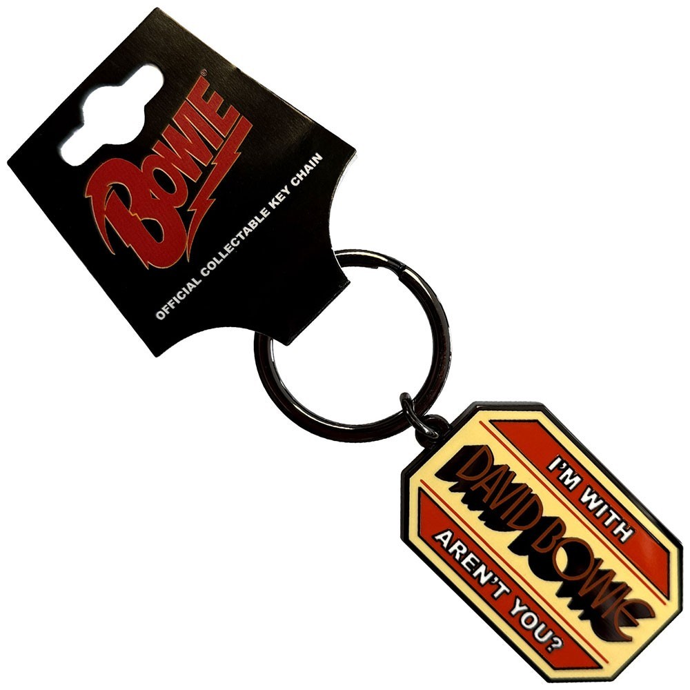 DAVID BOWIE keyring I'M WITH
