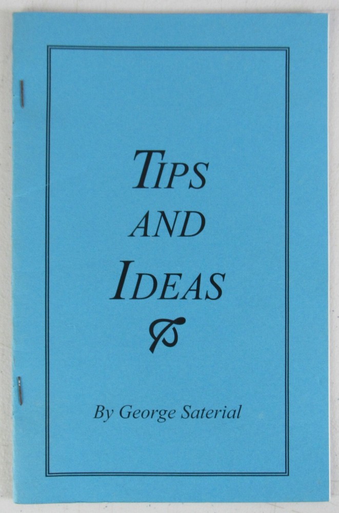 George Saterial Tips & Ideas 2004 Vanishing Cane + Magic Tricks MZ11F