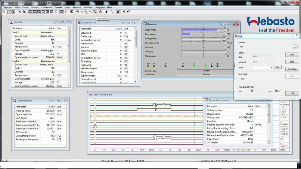 USB Diagnostic for WEBASTO Thermo Test and EBERSPACHER + Additional Connectors