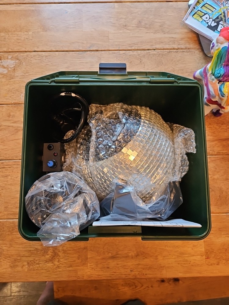 Light Flurries Inc Portable Motorized Disco Ball Snowfall Light Effect