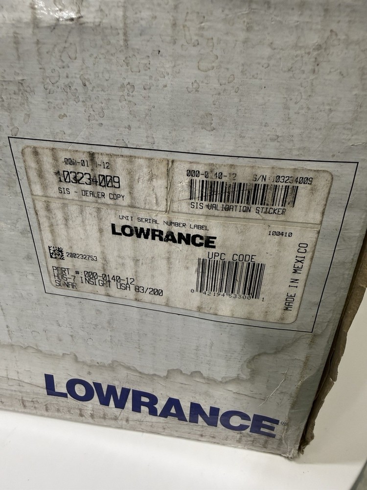 Lowrance HDS 7 Insight Fishfinder + GPS Plotter - Please See Description & Pics