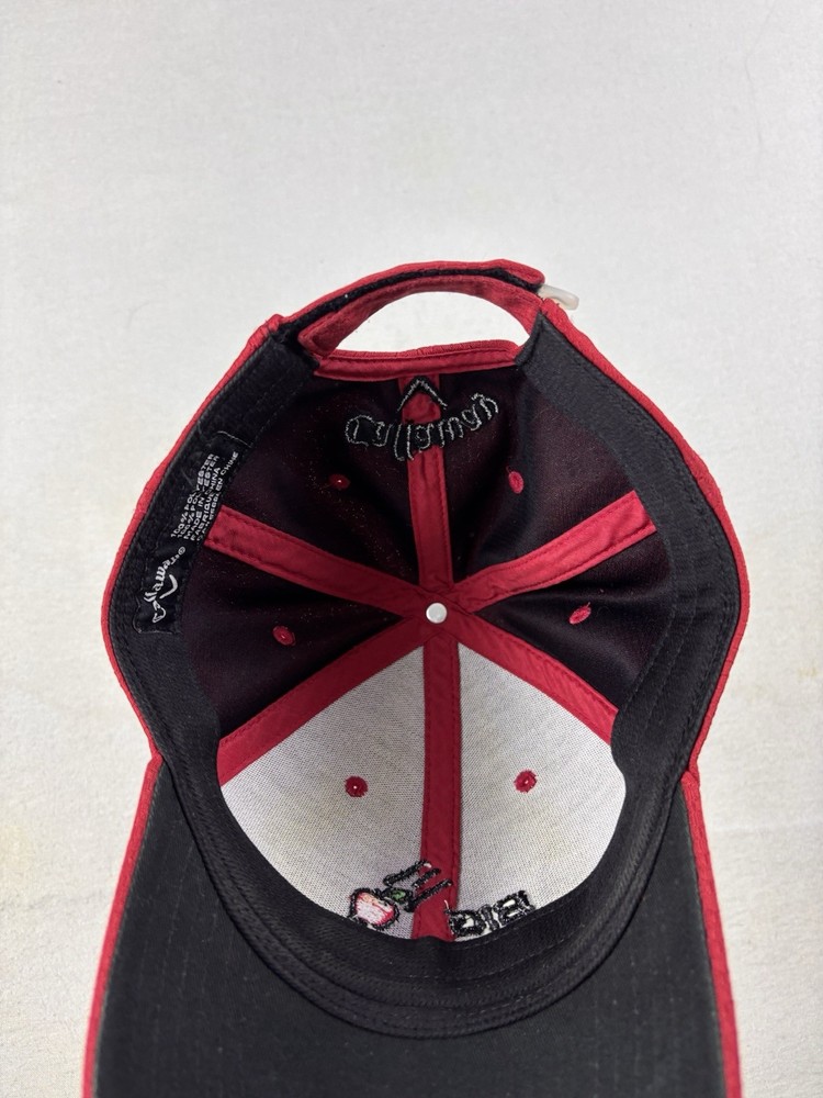 Callaway Big Bertha Golf Hat Cap Strap Back Red Falling Apple Adjustable
