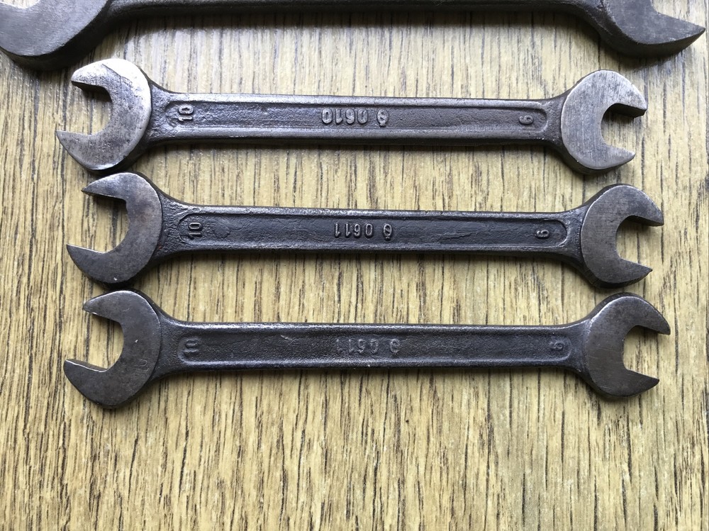 7 Vintage Tona Classic Car Tool Kit Spanner’s