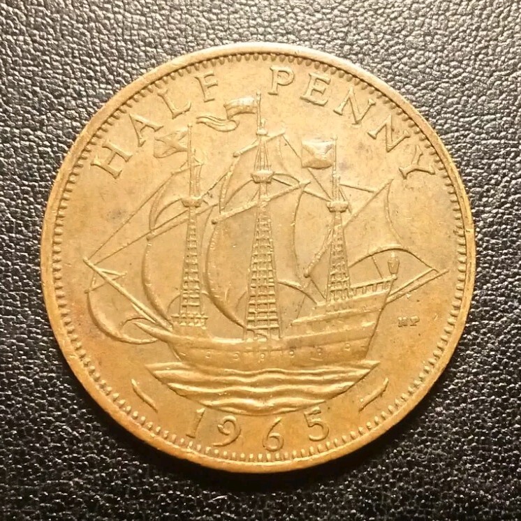 1965 Great Britain Half Penny