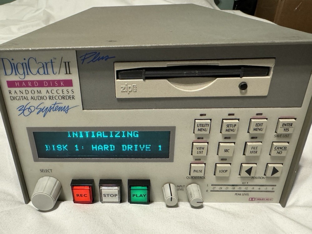 360 SYSTEM DIGICART/II DIGITAL AUDIO RECORDER COMPLETE