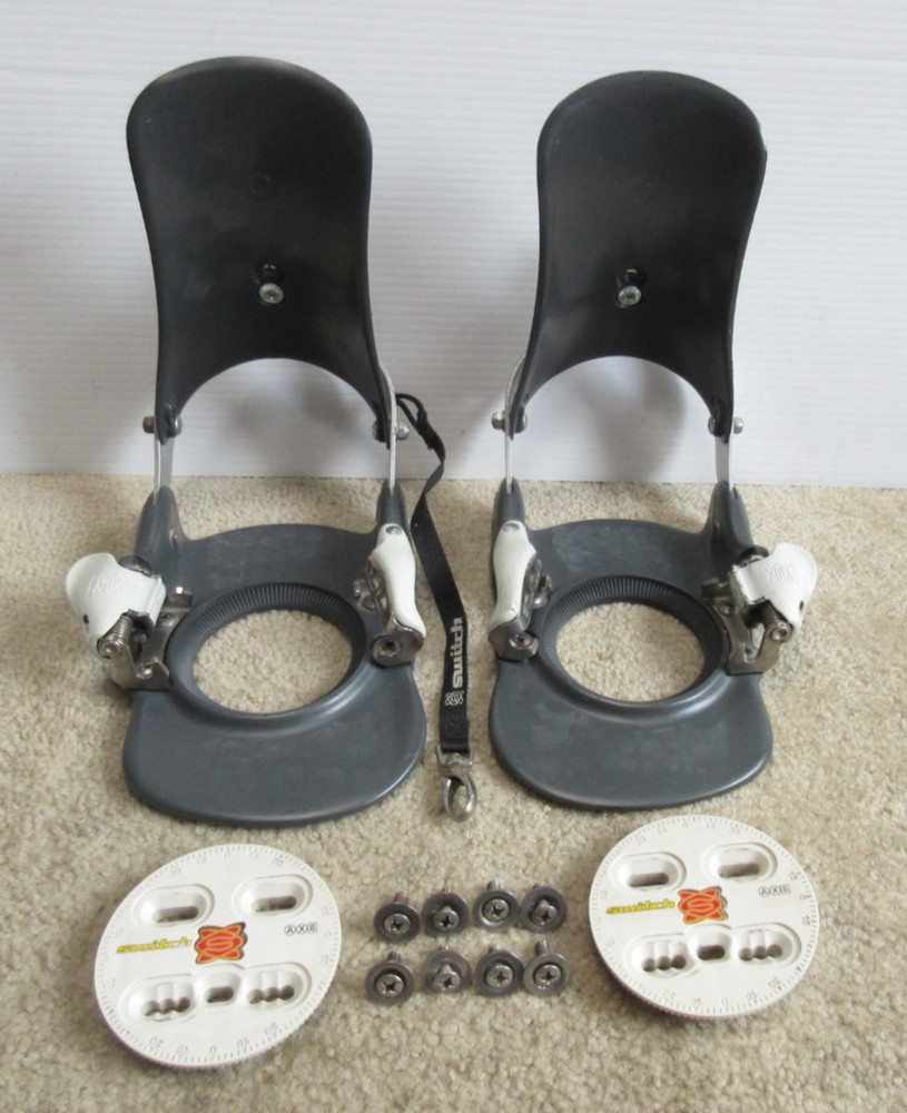 Switch Step-In X-Type Gray Snowboard Bindings Size Large Made In Italy