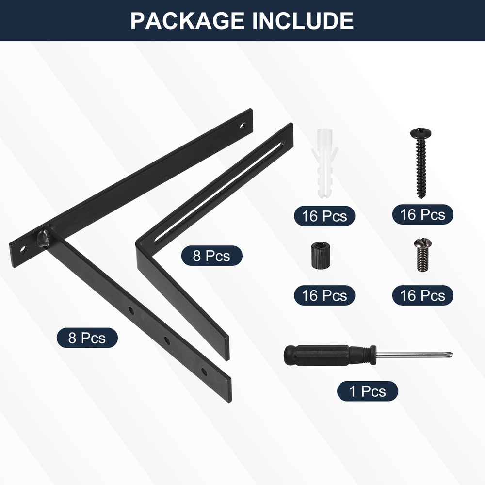 Adjustable Window Planter Box Brackets Universal Window Box Holder (8 PCS)