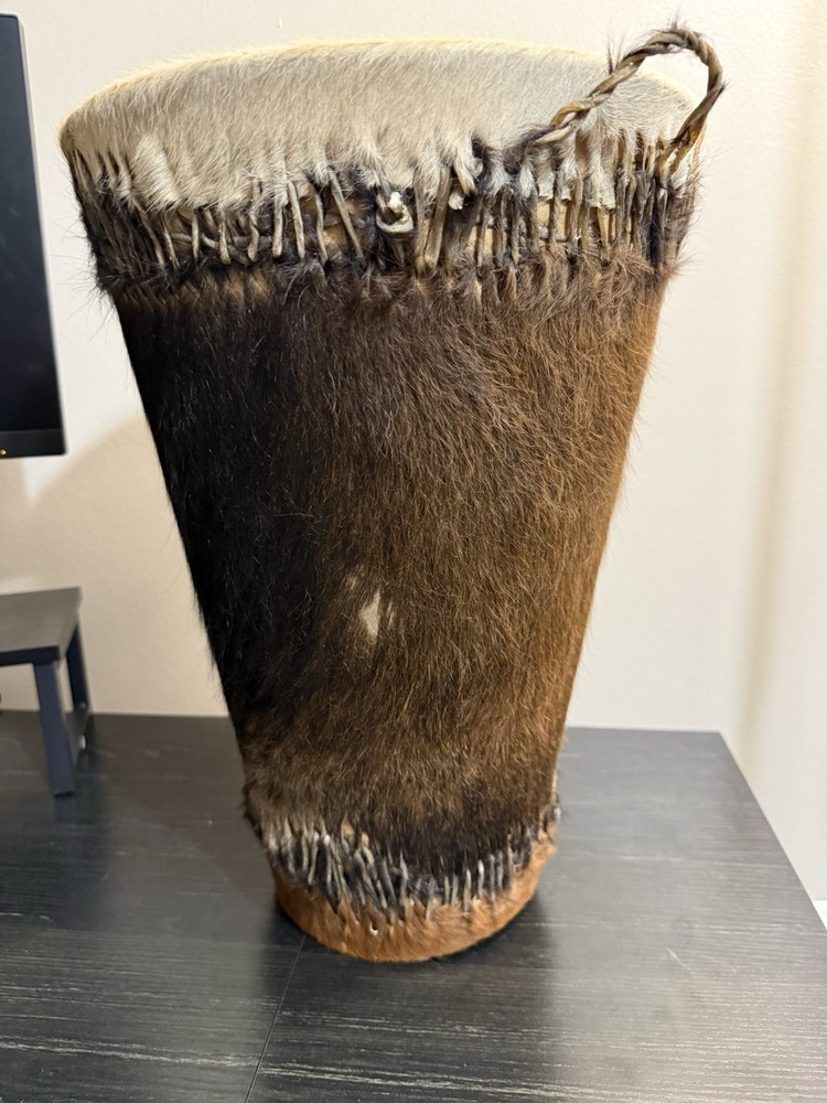 traditional African double-hide drum