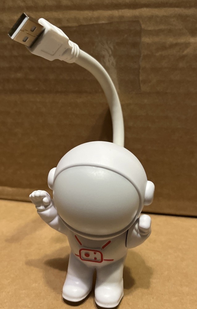 Astronaut NASA Space USB LED Task Light Control With Voice Command.