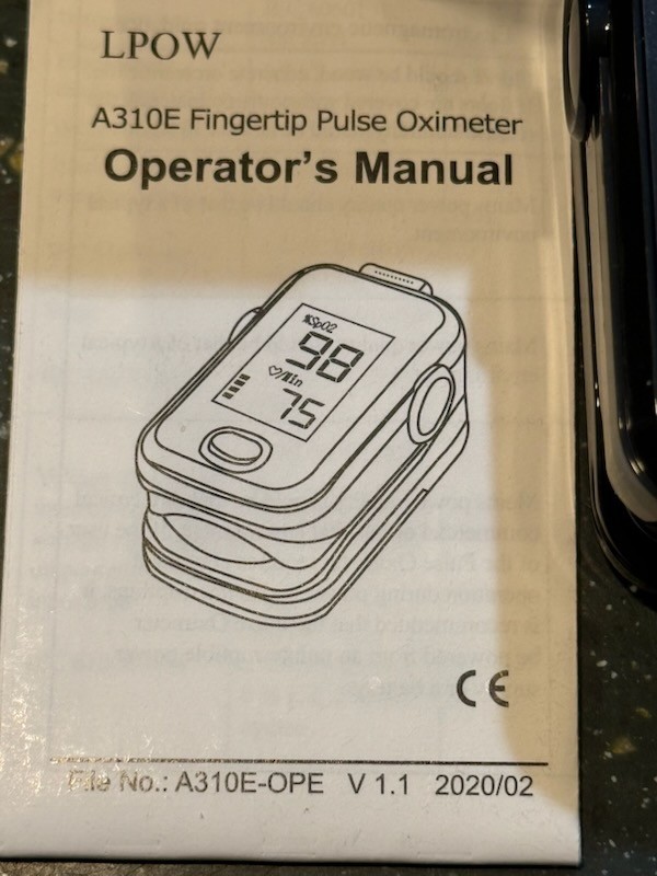 LPOW Oximeter Model A310e